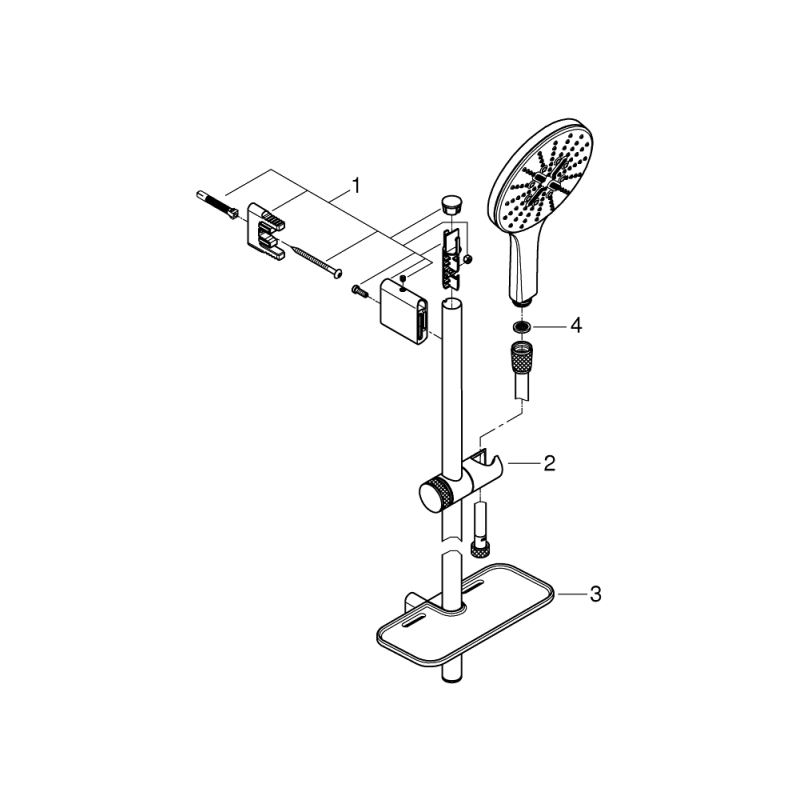 Rainshower Smartactive 150 Душевой гарнитур, 3 режима струи (26591000) фото 3