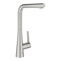 Смеситель однорычажный для мойки Grohe Zedra, L-излив сталь (32553DC2)