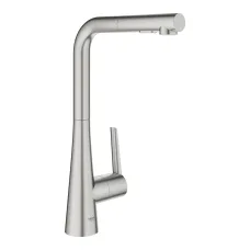 Смеситель однорычажный для мойки Grohe Zedra, L-излив сталь (32553DC2)