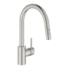 Смеситель однорычажный для мойки Grohe Concetto, суперсталь (31483DC2)