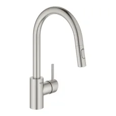 Смеситель однорычажный для мойки Grohe Concetto, суперсталь (31483DC2)