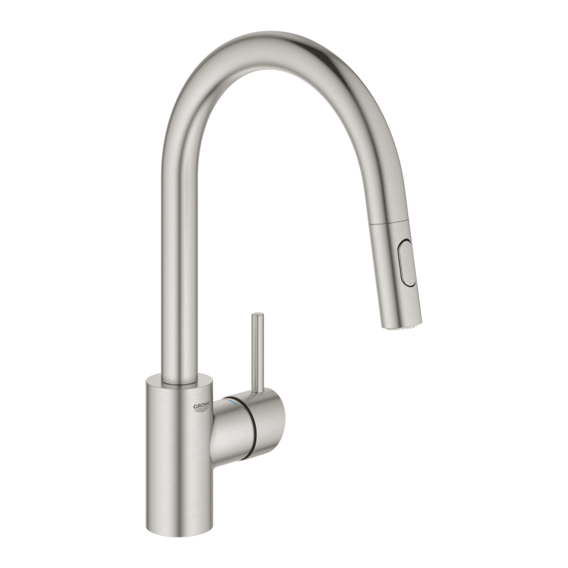 Змішувач одноважільний для мийки Grohe Concetto, суперсталь (31483DC2) фото 1