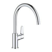 Змішувач одноважільний для мийки Grohe BauCurve C-вилив, хром (31231001)