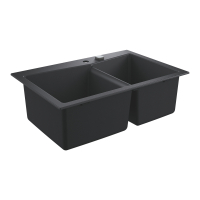 Мойка для кухни 840 х 560 мм, Granite Black (31657AP0)
