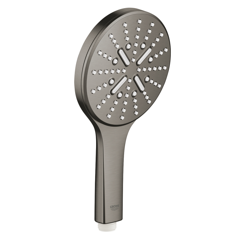 Ручной душ Grohe Rainshower SmartActive 130, 3 режима струи, матовый графит (26574AL0) фото 1