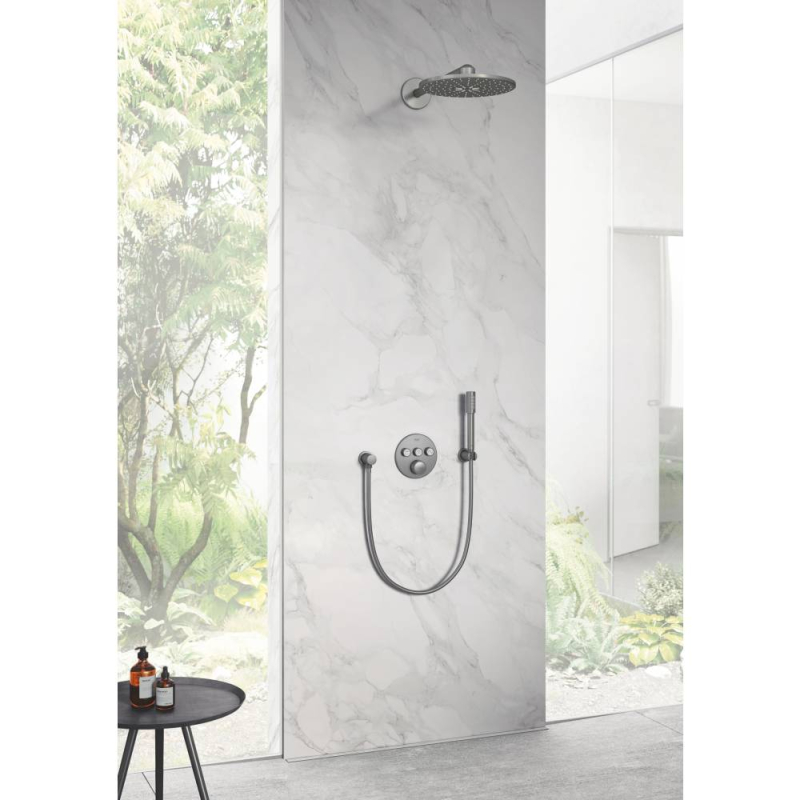 Верхний душ с душевым кронштейном 430 мм Grohe Rainshower 310 SmartActive, 2 режима струи (26475AL0) фото 2