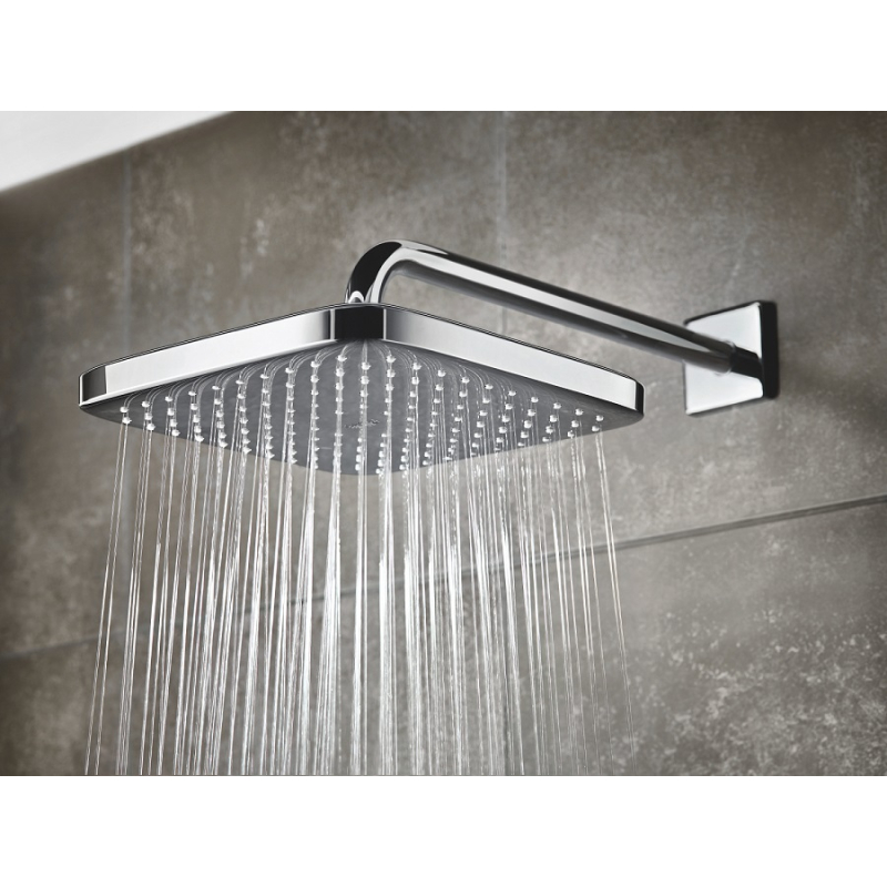 Tempesta 250 Cube Верхній душ з кронштейном до стіни з WaterSaving (26687000) фото 9