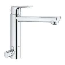Смеситель однорычажный для мойки Grohe BauEdge, хром(31696000)