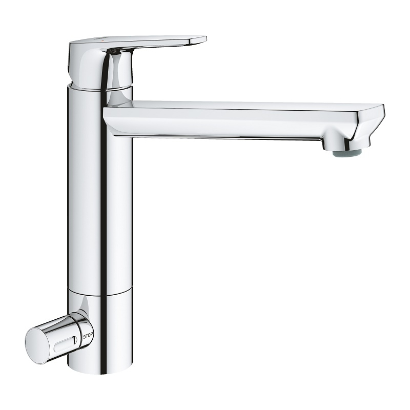 Змішувач одноважільний для мийки Grohe BauEdge, хром (31696000) фото 1