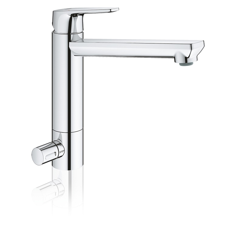 Змішувач одноважільний для мийки Grohe BauEdge, хром (31696000) фото 4