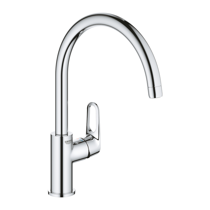 Смеситель однорычажный для мойки Grohe BauFlow, хром (31230001) фото 1