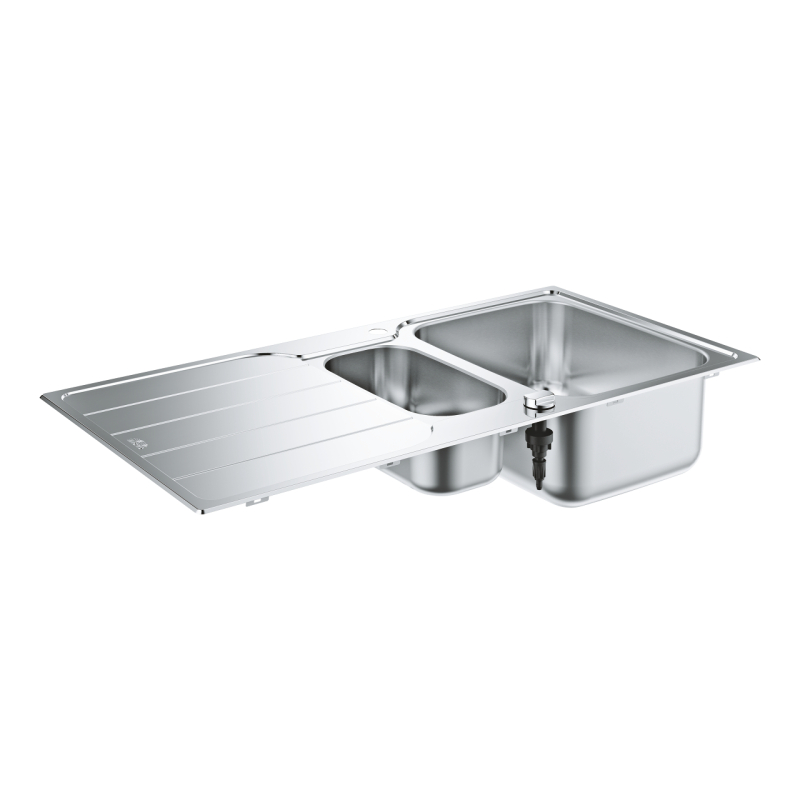 Мойка для кухни 1000 x 500 мм с эксцентриком, 2 чаши, матовая (31572SD1) фото 1