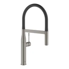 Смеситель однорычажный для мойки Grohe Essence C-излив, матовый графит (30294AL0)