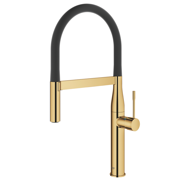 Змішувач одноважільний для мийки Grohe Essence C-вилив, золотий (30294GL0) фото 2