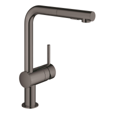 Смеситель однорычажный для мойки Grohe Minta L-излив, темный графит (30274A00)