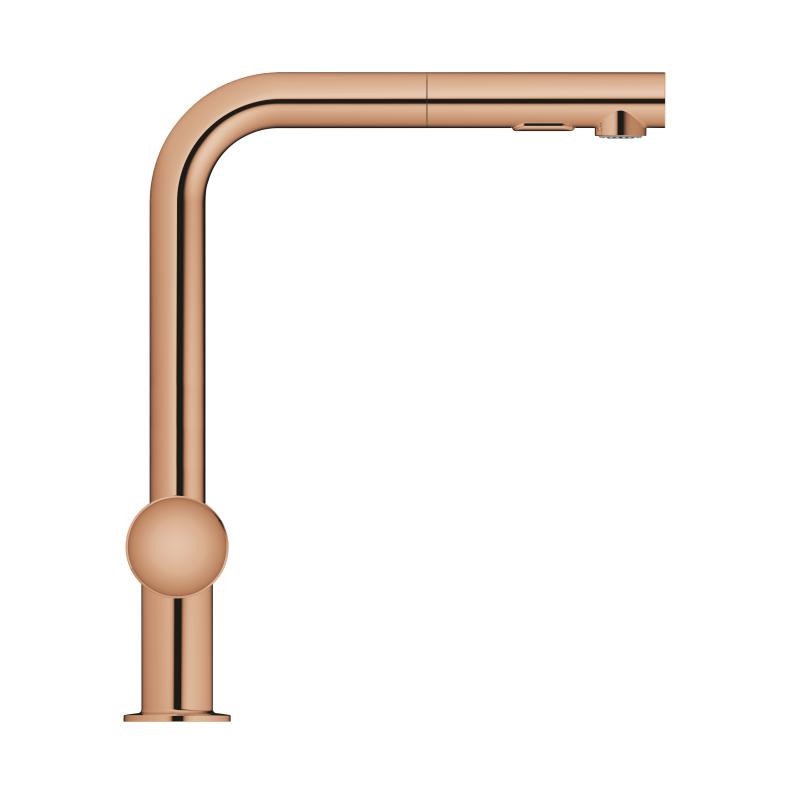 Змішувач одноважільний для мийки Grohe Minta L-вилив, мідь (30274DA0) фото 3