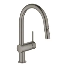 Смеситель однорычажный для мойки Grohe Minta C-излив, графит (32321AL2)