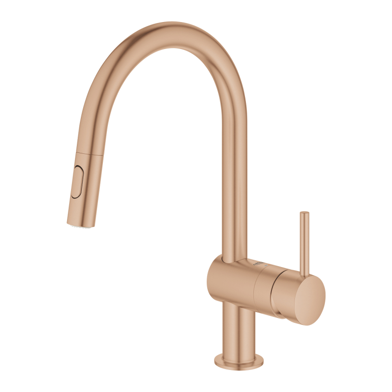 Змішувач одноважільний для мийки Grohe Minta C-вилив, мідь (32321DL2) фото 2