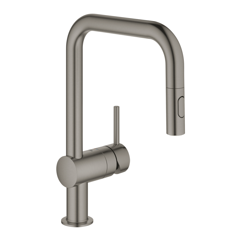 Смеситель однорычажный для мойки Grohe Minta U-излив, графіт (32322AL2) фото 1