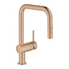 Смеситель однорычажный для мойки Grohe Minta U-излив, медь (32322DL2)