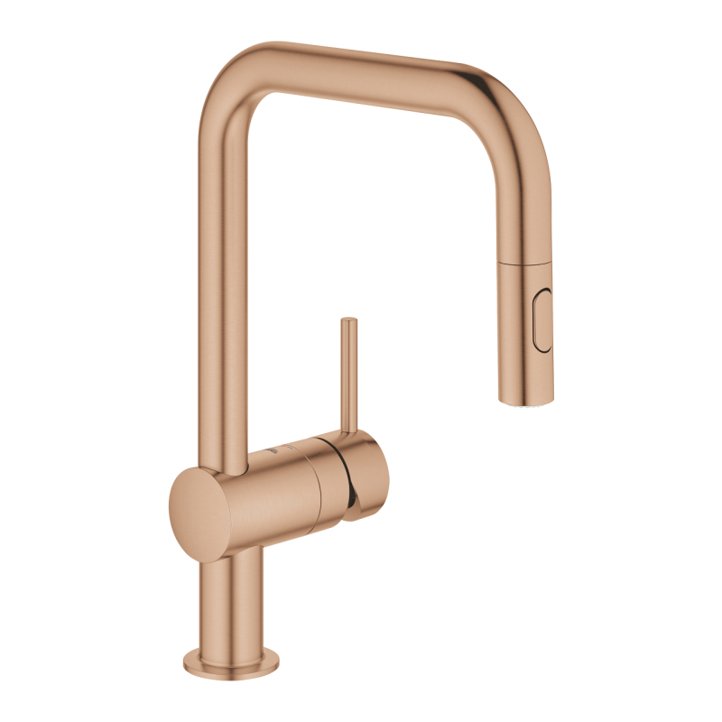 Смеситель однорычажный для мойки Grohe Minta U-излив, медь (32322DL2) фото 1