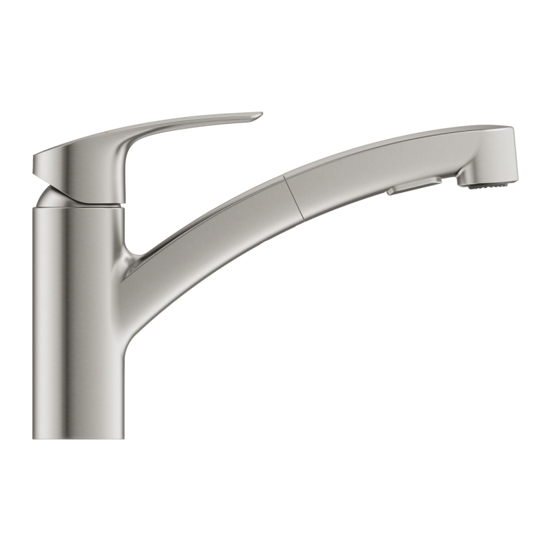Змішувач одноважільний для мийки Grohe Eurosmart похилий, сталь (30305DC1) фото 2