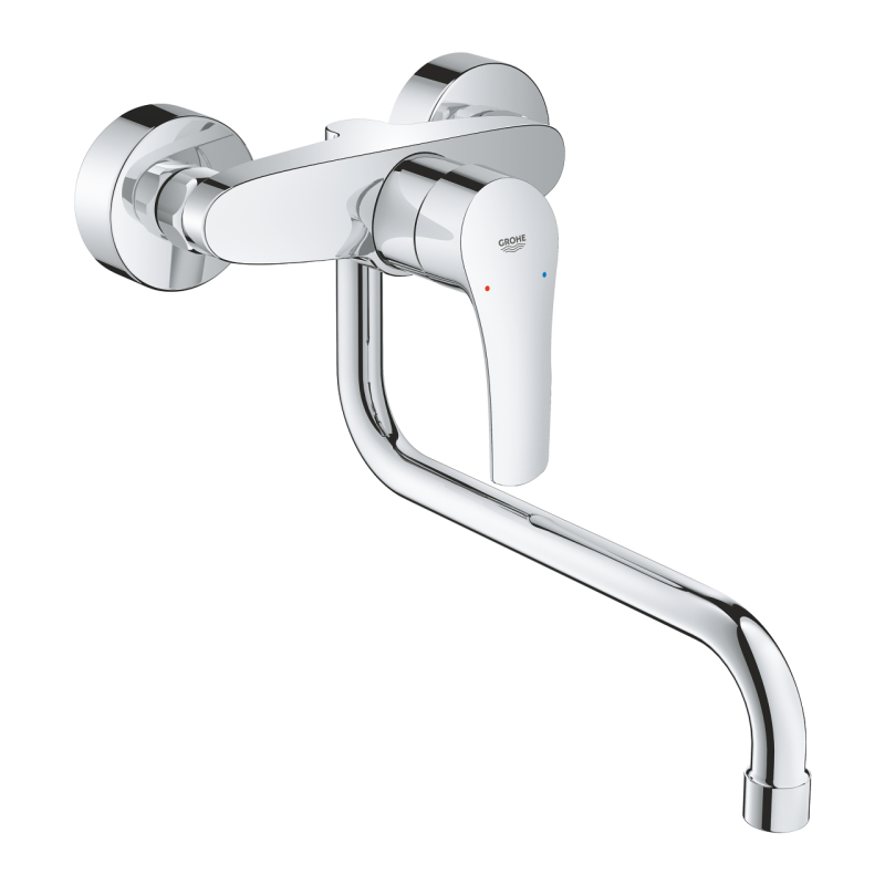 Змішувач одноважільний для мийки Grohe Eurosmart, хром (32224003) фото 1
