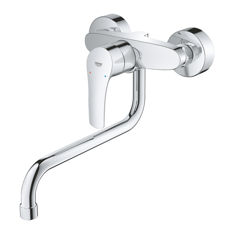 Змішувач одноважільний для мийки Grohe Eurosmart, хром (32224003) фото 3