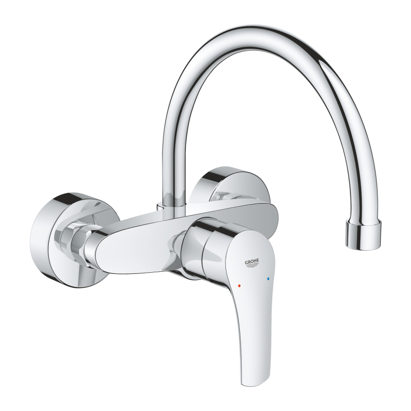 Змішувач одноважільний для мийки Grohe Eurosmart, хром (32482003) фото 1