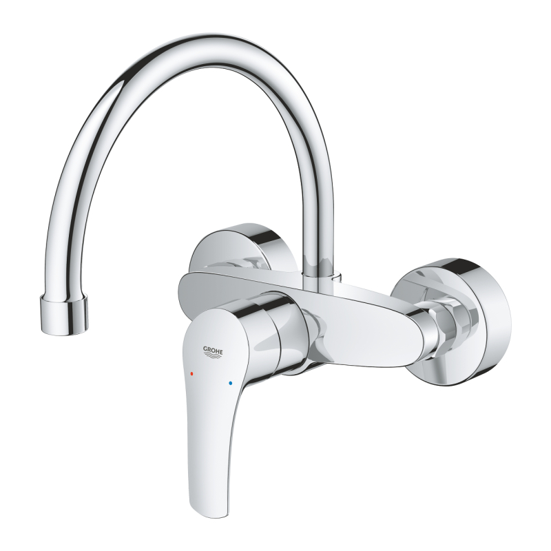 Змішувач одноважільний для мийки Grohe Eurosmart, хром (32482003) фото 3