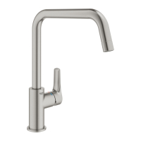 Смеситель однорычажный для мойки Grohe Eurosmar U-излив, суперсталь (30567DC0)