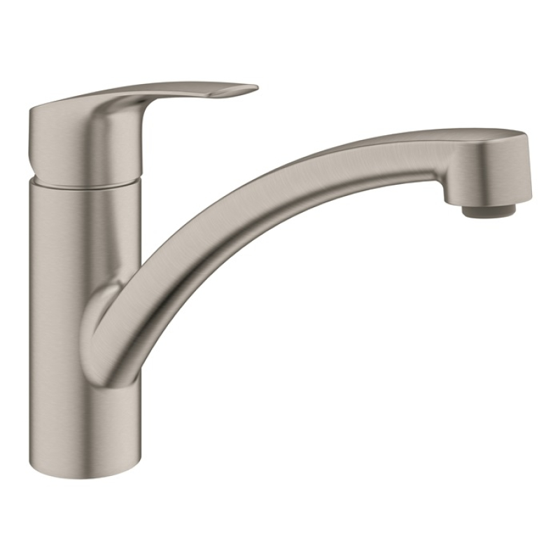 Смеситель однорычажный для мойки Grohe Via наклонный, сталь (30465DC0) фото 1