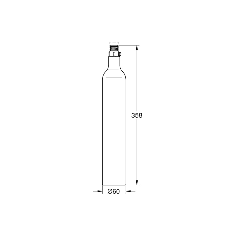 GROHE Blue баллон с углекислым газом CO2, 1 шт. - 425 гр (40920000) фото 2
