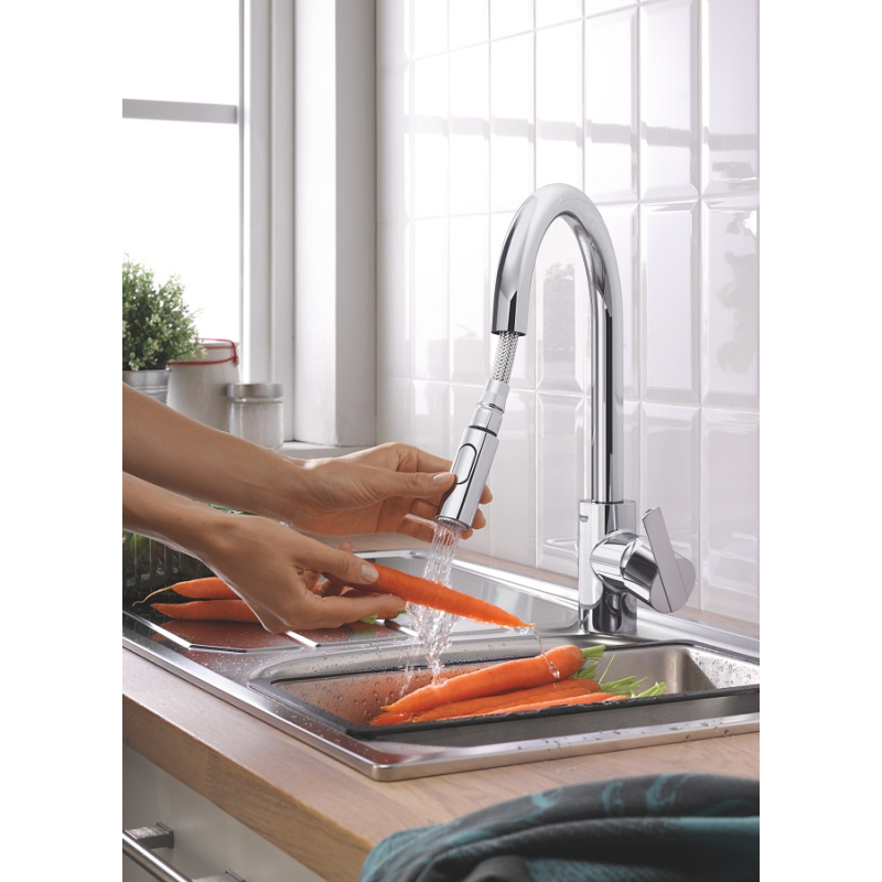 Змішувач одноважільний для мийки Grohe Feel, хром (31486001) фото 3