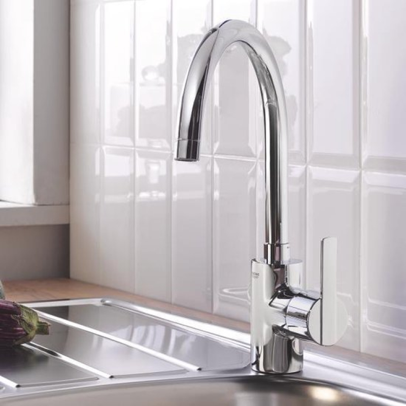 Змішувач одноважільний для мийки Grohe Feel C-вилив, хром (32670002) фото 2
