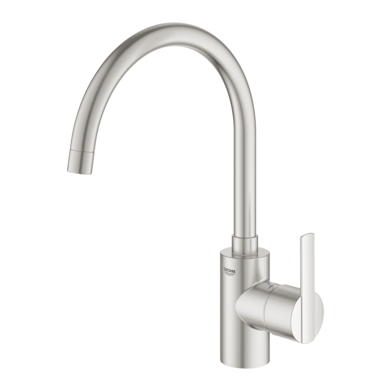Змішувач одноважільний для мийки Grohe Feel C-вилив, сталь (32670DC2) фото 2