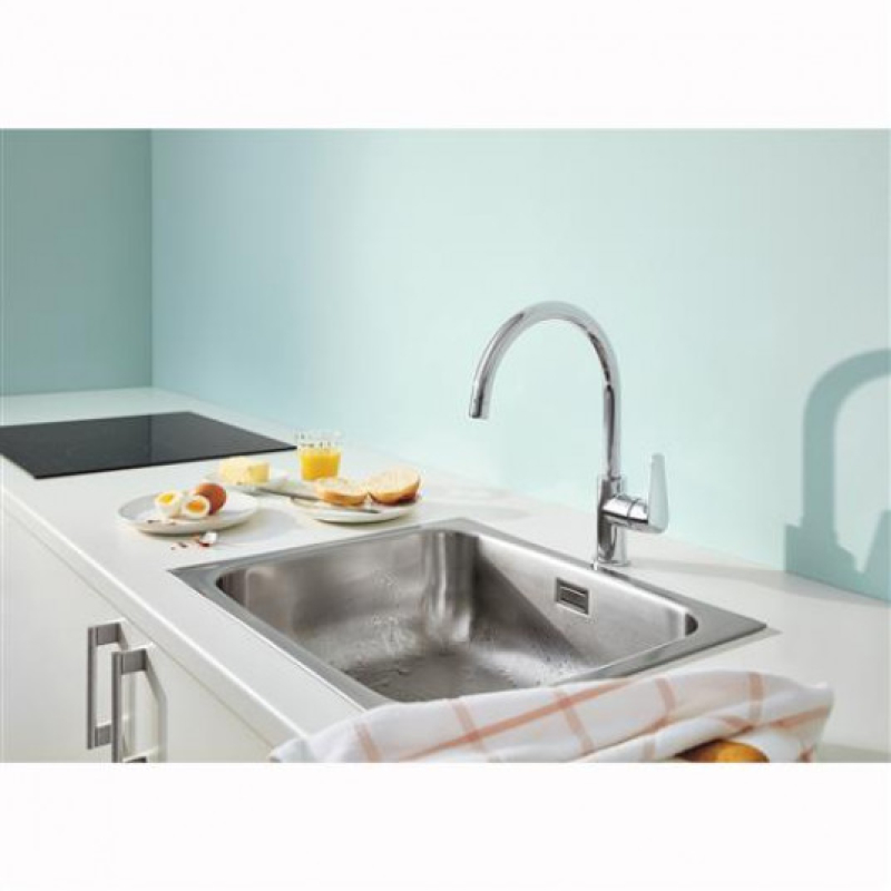 Змішувач одноважільний для мийки Grohe Start Curve, хром (31554001) фото 3