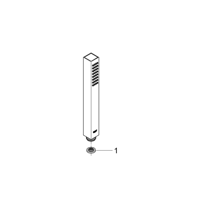 Vitalio Joy Cube Stick Ручной душ, 1 вид струи (26392000) фото 3
