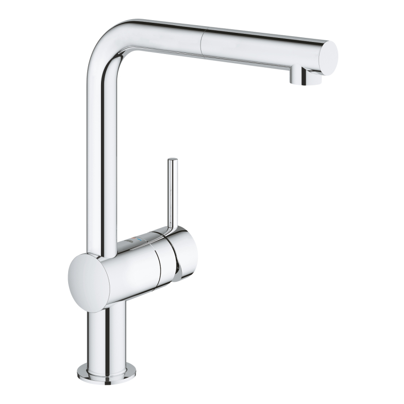 Смеситель для мойки Grohe Vento L-излив, выдвижной хром (30436000) фото 1