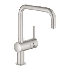 Смеситель однорычажный для мойки Grohe Vento, U-излив сталь (30429DC0)