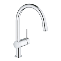 Смеситель однорычажный для мойки Grohe Vento, выдвижной хром (30434000)