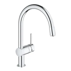Смеситель однорычажный для мойки Grohe Vento, выдвижной хром (30434000)