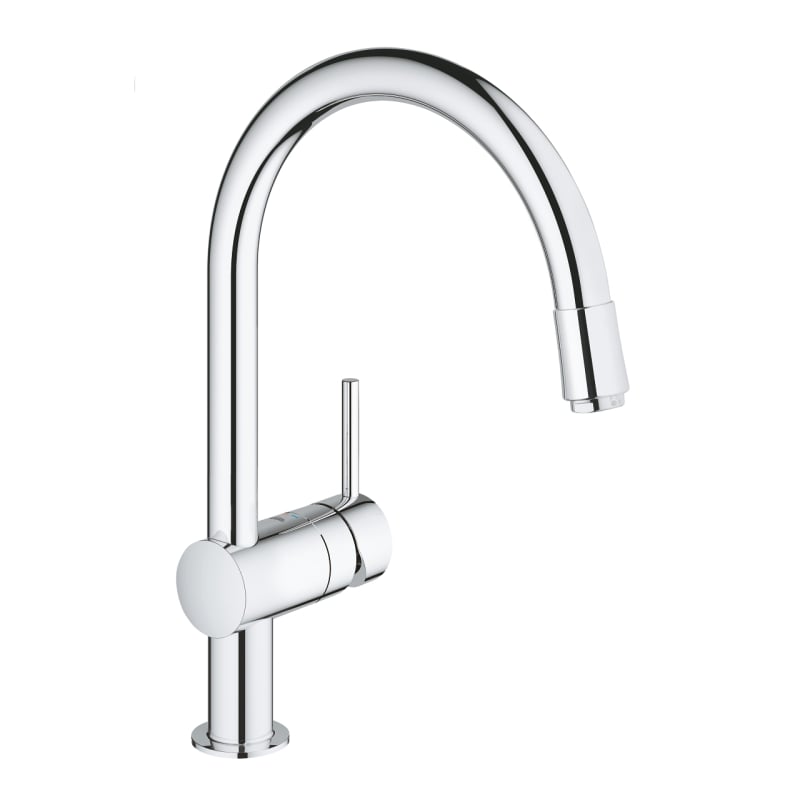 Смеситель однорычажный для мойки Grohe Vento, выдвижной хром (30434000) фото 1