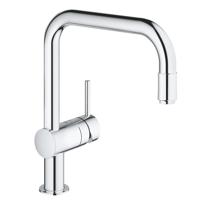 Смеситель однорычажный для мойки Grohe Vento U-излив, выдвижной хром (30435000) фото 1
