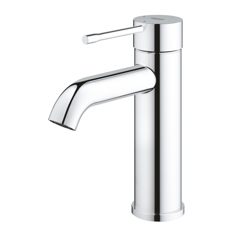 Одноважільний змішувач для раковини Grohe Essence New S-Size + нажимний донний клапан, хром (24179001) фото 4