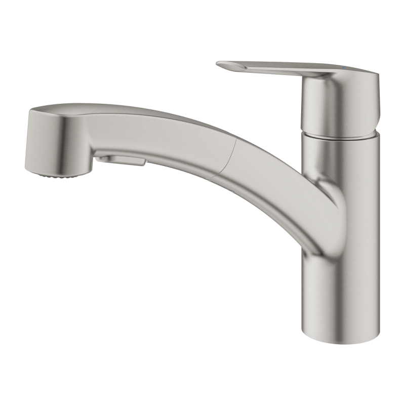 Змішувач одноважільний для мийки Grohe Start, похилий, сталь (30531DC1) фото 4
