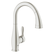 Смеситель однорычажный для мойки Grohe Parkfield, сталь (30215DC1)