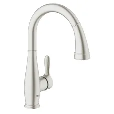 Смеситель однорычажный для мойки Grohe Parkfield, сталь (30215DC1)