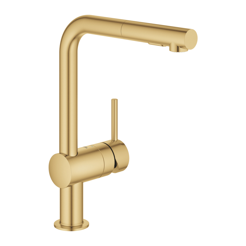 Змішувач одноважільний для мийки Grohe Minta L-вилив, золотой (30274GN0) фото 1