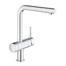Смеситель для мойки однорычажный Grohe Minta с вентилем, хром (31558000)